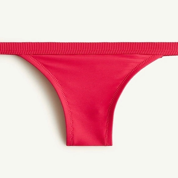 J. Crew size L bikini. Ribbed, Wild Hibiscus. NWT - Picture 6 of 6